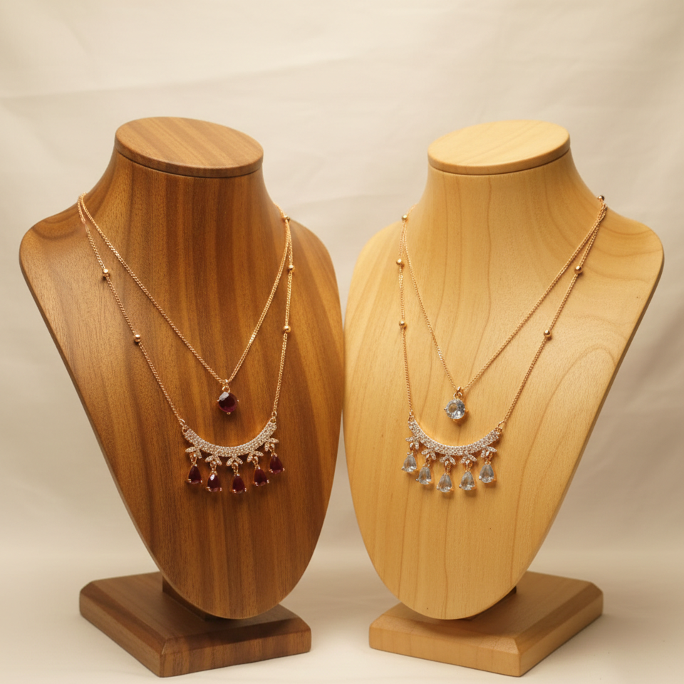 Noor-E-Gul Drop Necklace